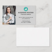 Symbol für Geldbeutel | Finanzplaner Visitenkarte (Vorne/Hinten)