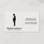 Symbol für Geschäftsfrauen Visitenkarte (Vorderseite)