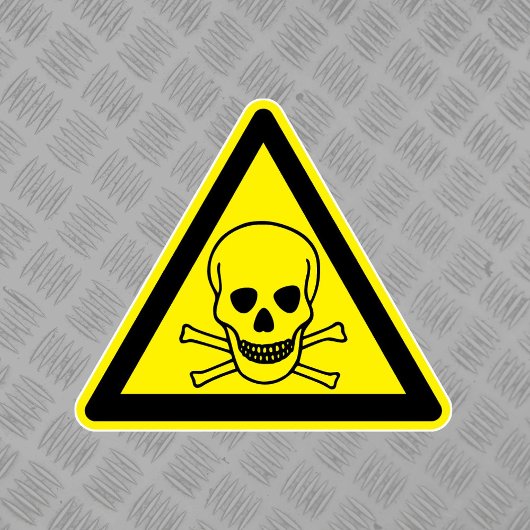Symbol für giftige Stoffe Aufkleber