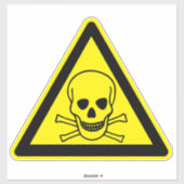 Symbol für giftige Stoffe Aufkleber (Blatt)