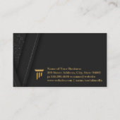 Symbol für Goldkolonne | Corporate Financial Visitenkarte (Rückseite)