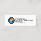 Symbol für Großbauleistungen Mini Visitenkarte (Rückseite)