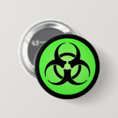 Symbol für grüne Biogefährdung Button (Vorne & Hinten)