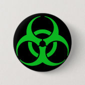 Symbol für grüne Biogefährdung Button (Vorderseite)