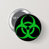 Symbol für grüne Biogefährdung Button (Vorne & Hinten)