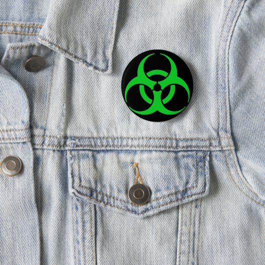 Symbol für grüne Biogefährdung Button (Beispiel)
