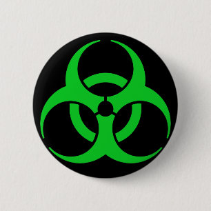Symbol für grüne Biogefährdung Button
