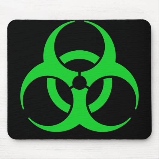 Symbol für grüne Biogefährdung Mousepad (Vorne)