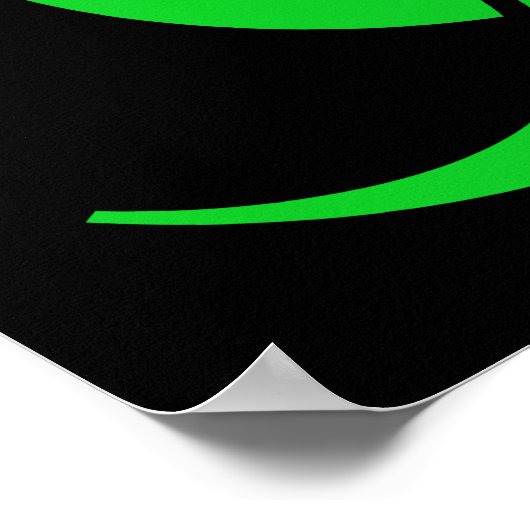 Symbol für grüne Biogefährdung Poster (Ecke)