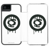 Symbol für grüne Lantern Incipio iPhone Geldbeutel-Hülle (Folio Geöffnet)