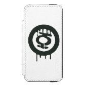 Symbol für grüne Lantern Incipio iPhone Geldbeutel-Hülle (Folio Vorderseite)