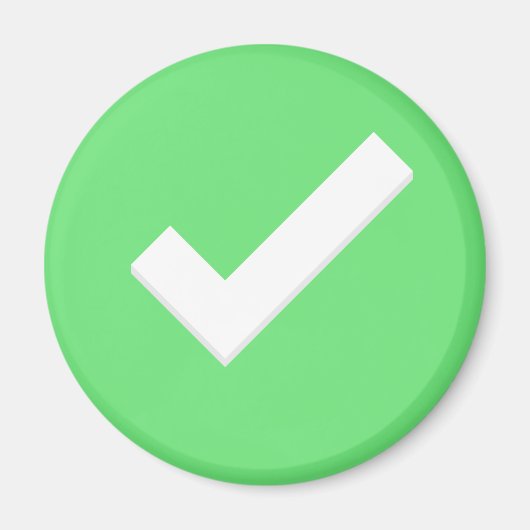 Symbol für grünen Karo schreiben Magnet (Vorne)