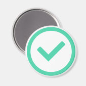 Symbol für grünen Karo schreiben Magnet (Vorderseite/Rückseite)