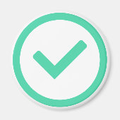 Symbol für grünen Karo schreiben Magnet (Vorne)