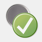 Symbol für grünen Karo schreiben Magnet (Vorderseite/Rückseite)