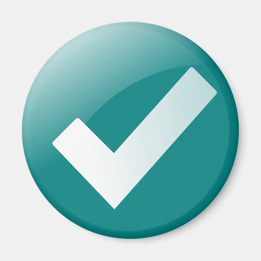 Symbol für grünen Karo schreiben Magnet (Vorne)