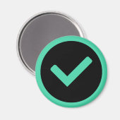 Symbol für grünen Karo schreiben Magnet (Vorderseite/Rückseite)