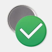 Symbol für grünen Karo schreiben Magnet (Vorderseite/Rückseite)