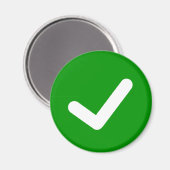 Symbol für grünen Karo schreiben Magnet (Vorderseite/Rückseite)