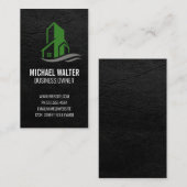 Symbol für grünes Gebäude Visitenkarte (Vorne/Hinten)