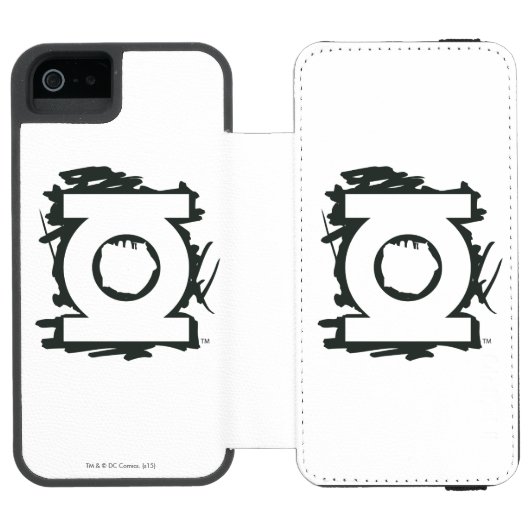 Symbol für grünes Laternenzeichen Incipio iPhone Geldbeutel-Hülle (Folio Geöffnet)