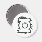 Symbol für grünes Laternenzeichen Magnet (Vorderseite/Rückseite)
