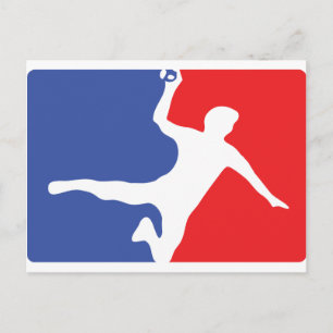 Symbol für Handball-Legende Postkarte