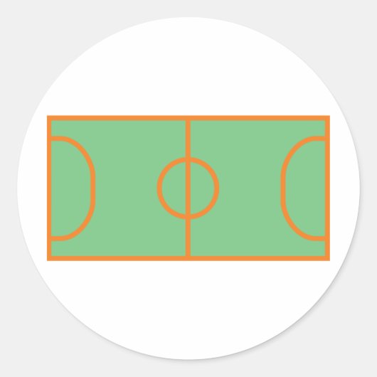 Symbol für Handball Runder Aufkleber (Vorderseite)