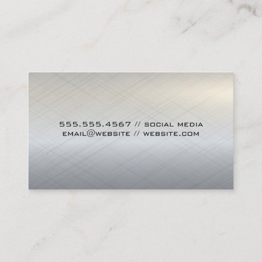 Symbol für Hardware-Tools Visitenkarte (Rückseite)