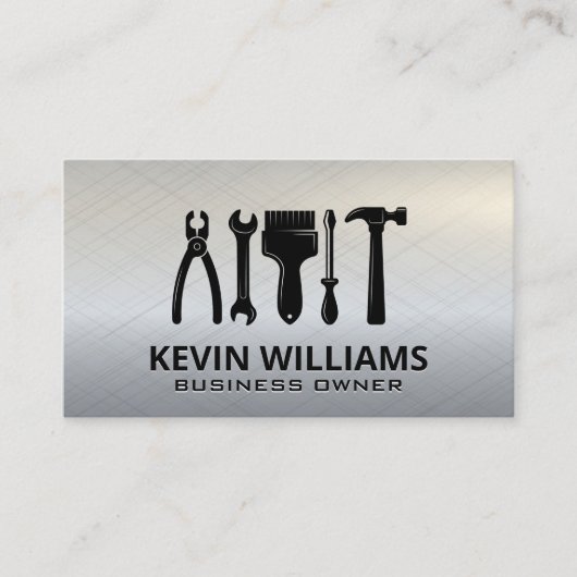 Symbol für Hardware-Tools Visitenkarte (Vorderseite)