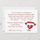 Symbol für Herz-Kreislauf-Bewusstsein Einladung (Vorderseite)