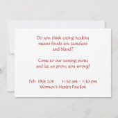 Symbol für Herz-Kreislauf-Bewusstsein Einladung (Rückseite)