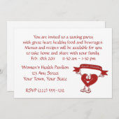 Symbol für Herz-Kreislauf-Bewusstsein Einladung (Vorne/Hinten)