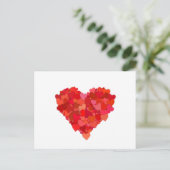 Symbol für Herz und Liebe in Rot Postkarte (Stehend Vorderseite)