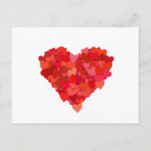 Symbol für Herz und Liebe in Rot Postkarte (Vorderseite)