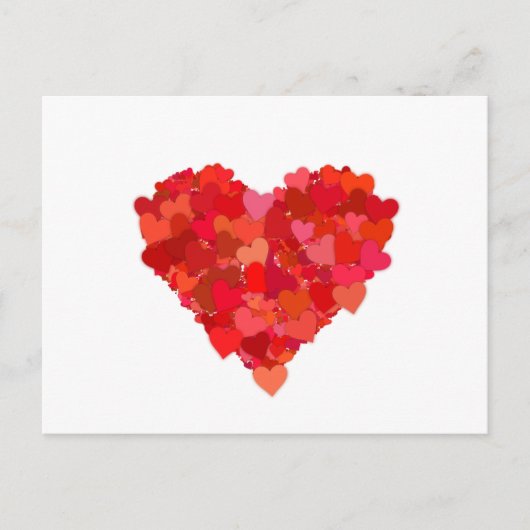 Symbol für Herz und Liebe in Rot Postkarte (Vorderseite)