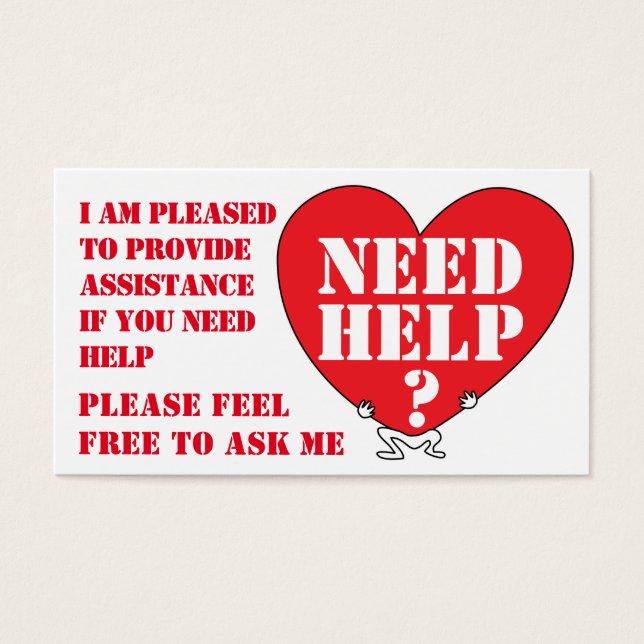 SYMBOL FÜR HILFE/HILFE (Vorderseite)