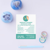 Symbol für Hörhilfe, Audiologe, Klinik für Audiolo Flyer (Einzeln)