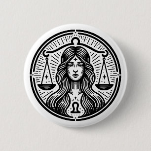 Symbol für Horoskop-Sign Libra Button