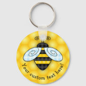 Symbol für Hummeln und Honeycomb Schlüsselanhänger (Vorderseite)