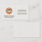 Symbol für Hunde-Wash-Dusche | Hintergrund Papiert Visitenkarte (Vorne/Hinten)