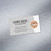 Symbol für Hunde-Wash-Dusche Magnetische Visitenkarte (Beispiel)