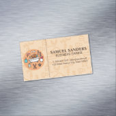 Symbol für Hunde-Wash-Dusche Magnetische Visitenkarte (Beispiel)