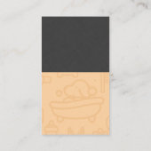 Symbol für Hunde-Wash-Dusche Visitenkarte (Rückseite)