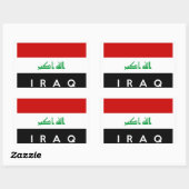 Symbol für iraq rechteckiger aufkleber (Blatt)