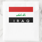 Symbol für iraq rechteckiger aufkleber (Tasche)