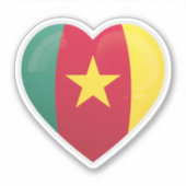 Symbol für Kamerun-Liebe Aufkleber (Vorderseite)