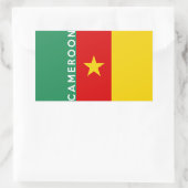 Symbol für Kamerun Rechteckiger Aufkleber (Tasche)