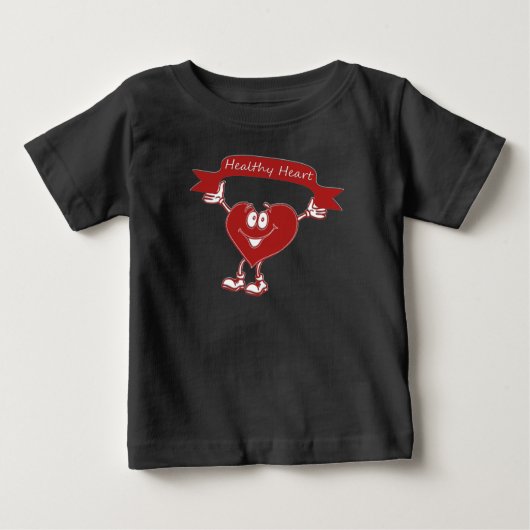 Symbol für Kardiologie des Bewusstseins für gesund Baby T-shirt (Vorderseite)