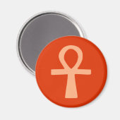 Symbol für Kemetismus (orange) Magnet (Vorderseite/Rückseite)